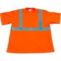 Petra Roc Inc Petra Roc Short Sleeve T-Shirt, ANSI Class 2, Polyester Birdseye Mesh, Orange, XL OTS2-XL